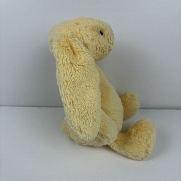 Jellycat Bashful Lemon Bunny Rare Yellow Tail 8” Small Plush RETIRED - Picture 6 of 10